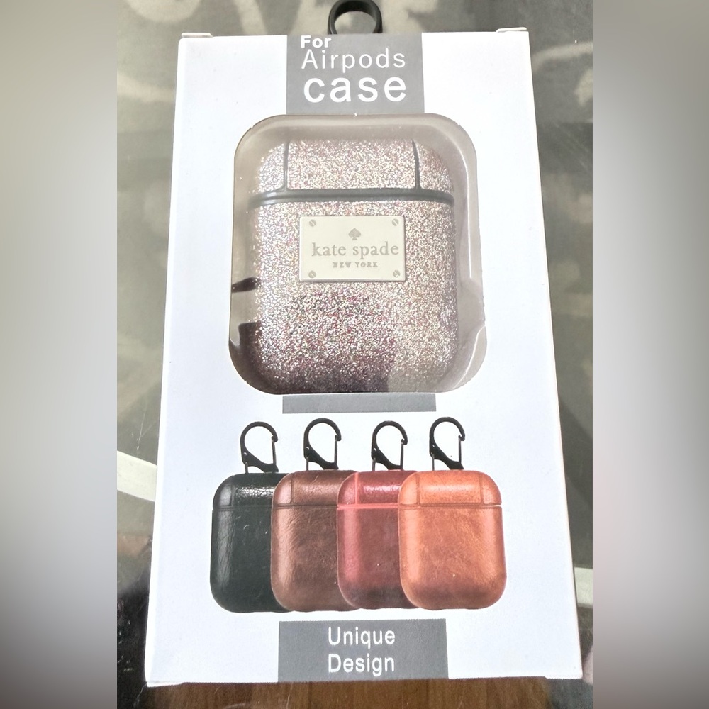 Source Unknown Glitter Metallic Rose Gold AirPods Case Cover BNIB